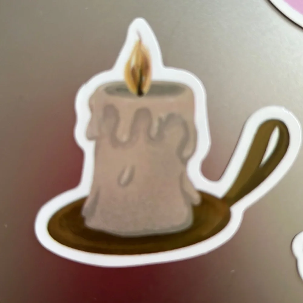 Set of 6 Witchy, Tarot & Crystal Waterproof Stickers